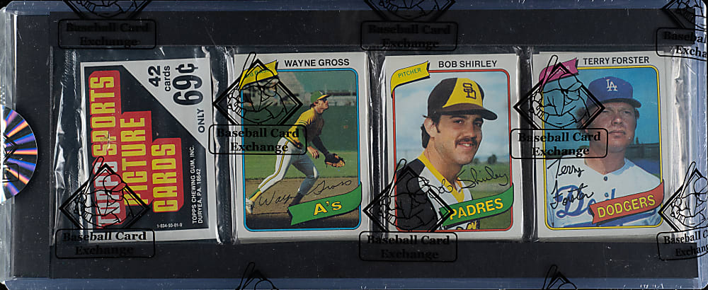 1980 Topps Unopened Rack Pack - BBCE