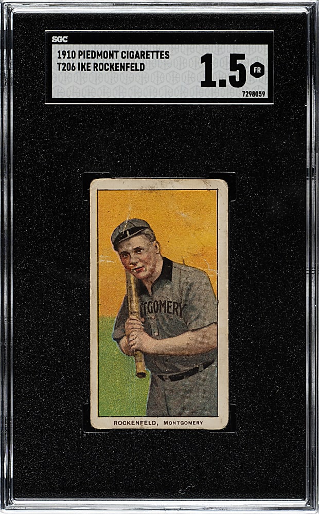 1909-1911 T206 White Border Ike Rockenfeld Southern Leaguer SGC FAIR 1.5