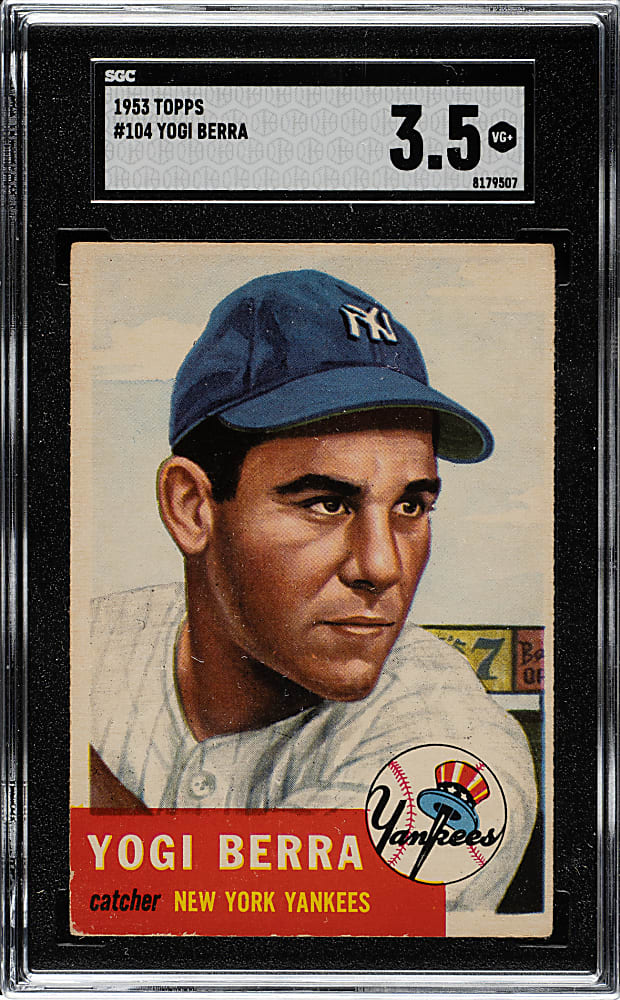 1953 Topps #104 Yogi Berra SGC VG+ 3.5