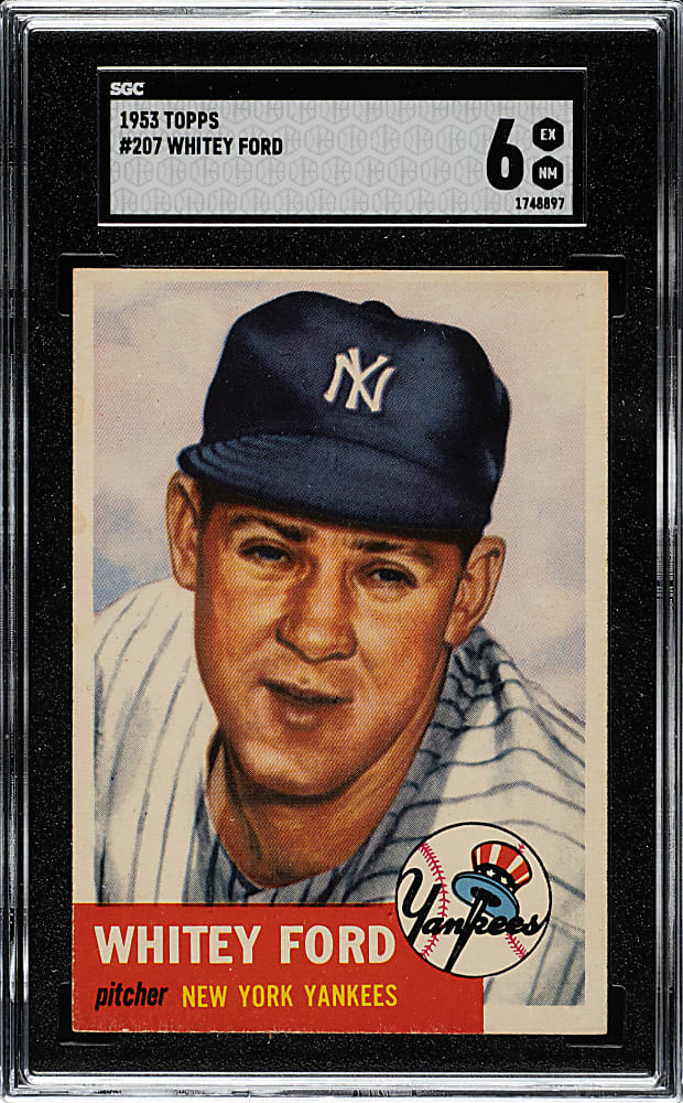 1953 Topps #207 Whitey Ford SGC EX/NM 6