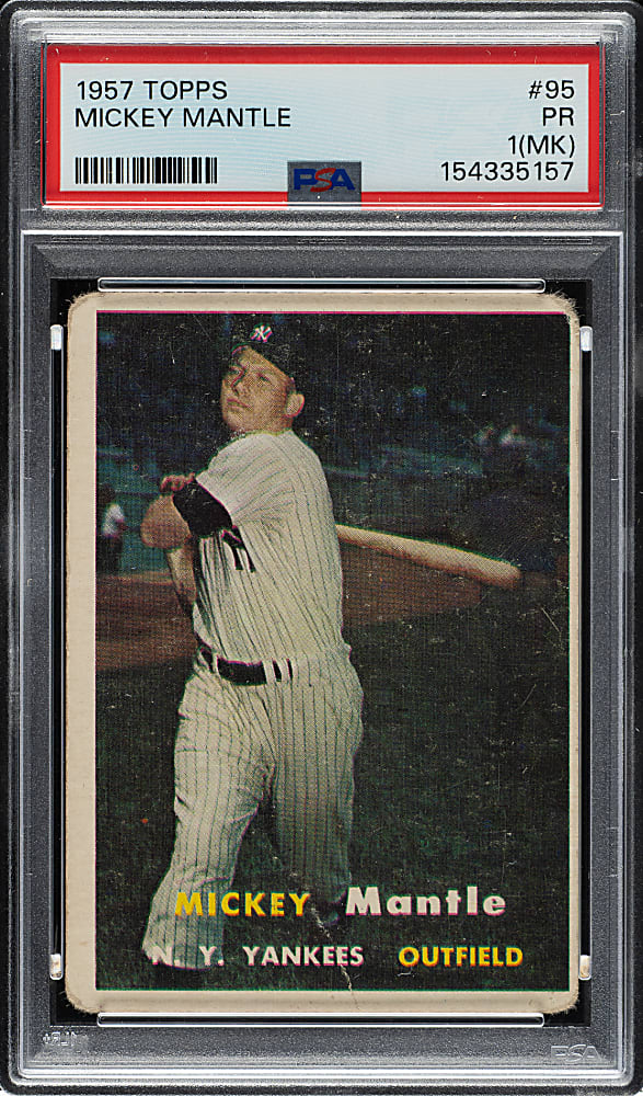 1957 Topps #95 Mickey Mantle PSA POOR 1 (MK)