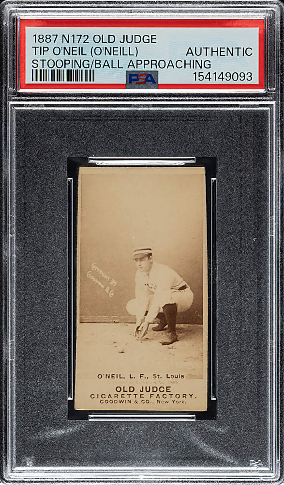 1889 N172 Old Judge James "Tip" O'Neill PSA Authentic