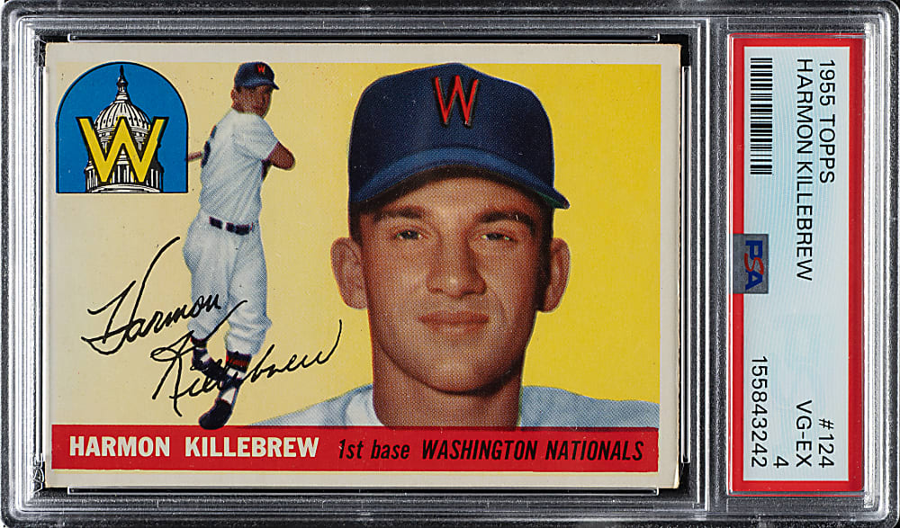 1955 Topps #124 Harmon Killebrew Rookie PSA VG-EX 4