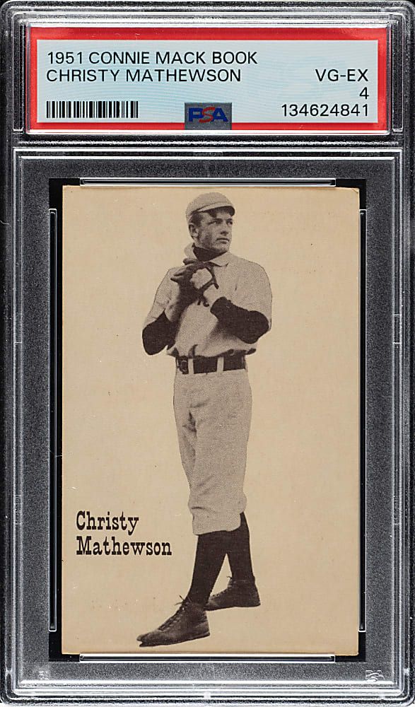 1951 Connie Mack Book Christy Mathewson PSA VG-EX 4