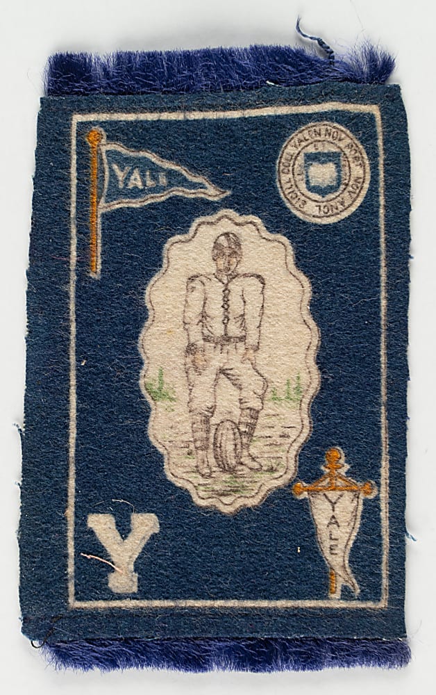 1909-1910 T51 Murad "College Series" and Circa 1910 B33 "College Athlete, Pennant and Seal" Fringed Rugs Collection (22) Including Williams Basketball and Yale Football