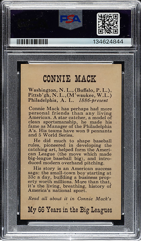 1951 Connie Mack Book Connie Mack PSA VG-EX 4