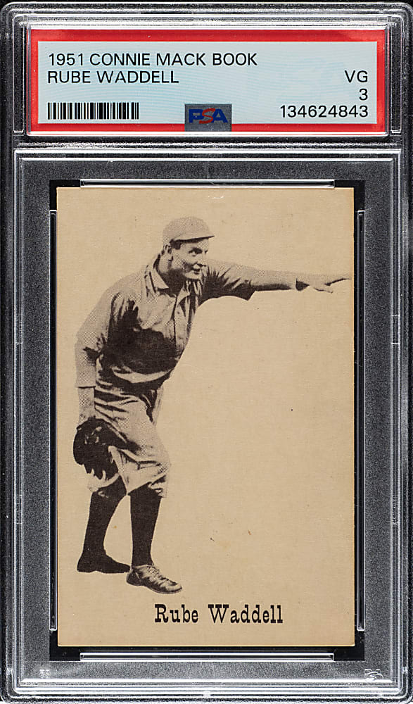1951 Connie Mack Book Rube Waddell PSA VG 3