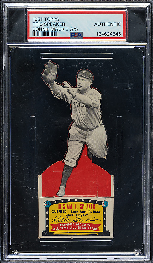 1951 Topps Connie Mack's All-Stars Tris Speaker PSA Authentic