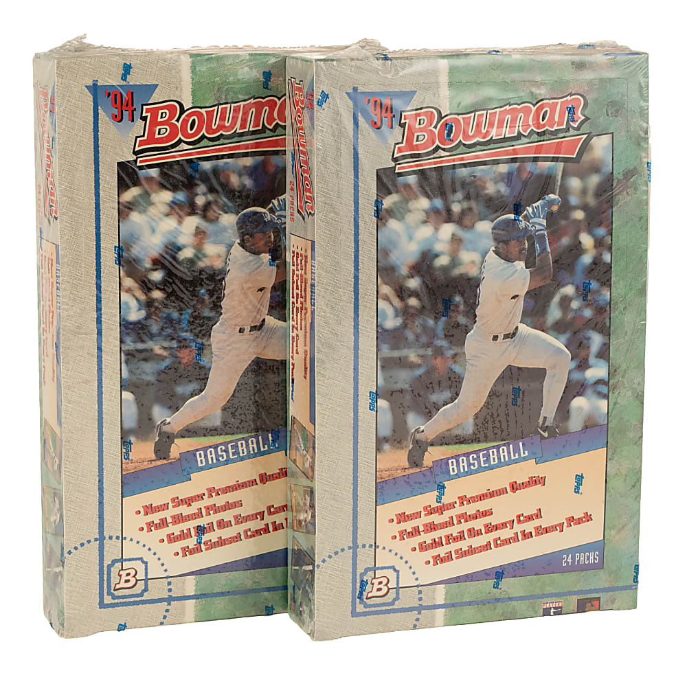 1994 Bowman Factory Sealed Unopened Hobby Box Pair (2 Boxes, 48 Packs)