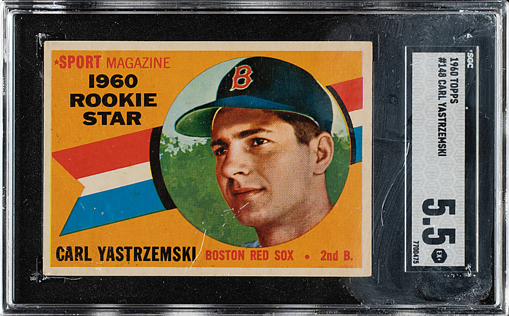 1960 Topps #148 Carl Yastrzemski Rookie SGC EX+ 5.5