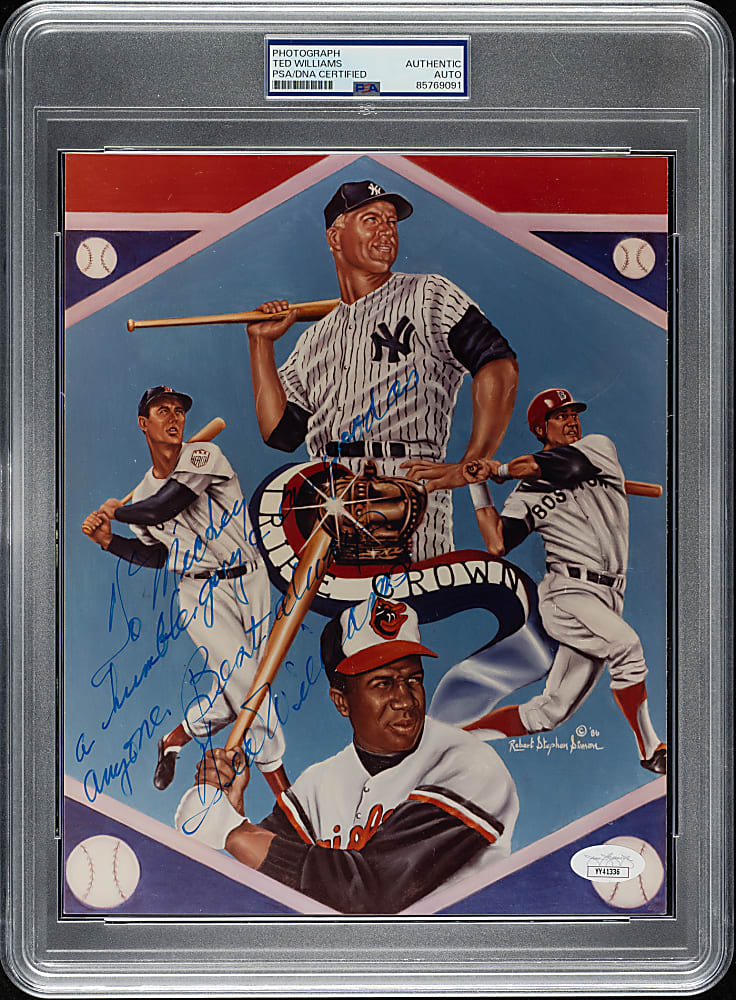 Ted Williams Signed Photograph - PSA/DNA and JSA