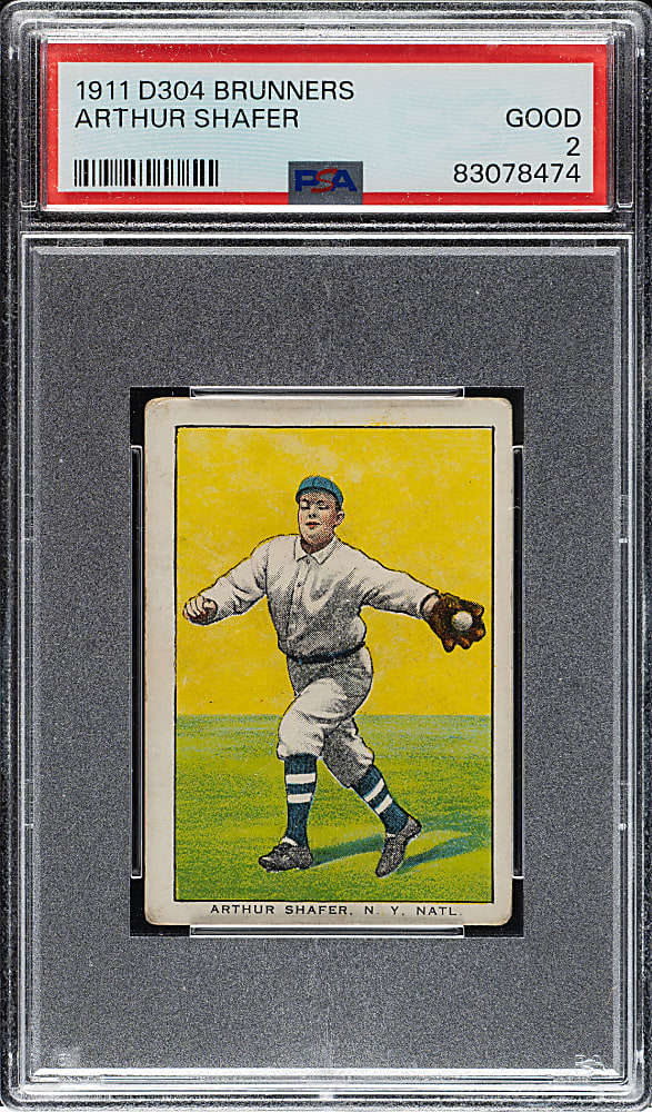 1911-1914 D304 Brunners Bread Arthur Shafer PSA GOOD 2