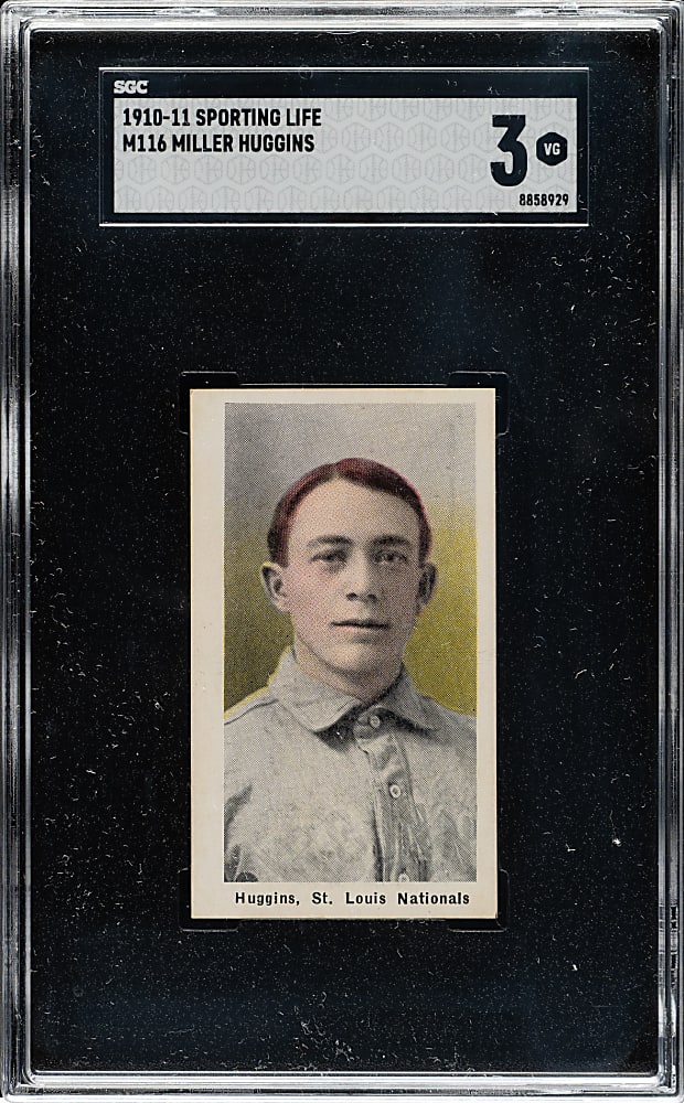1910-1911 M116 Sporting Life Miller Huggins SGC VG 3