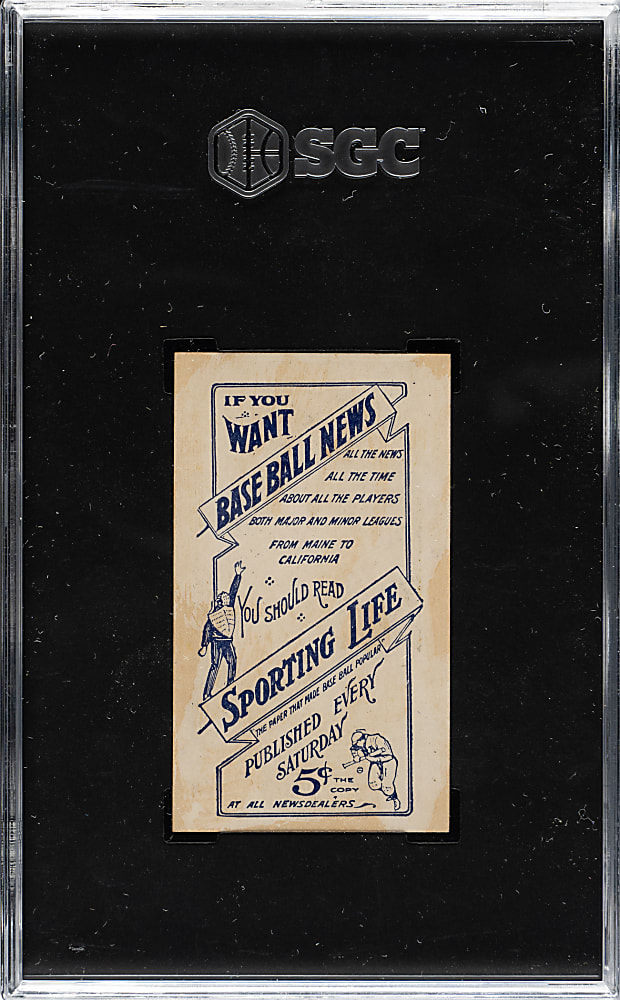 1910-1911 M116 Sporting Life Miller Huggins SGC VG 3