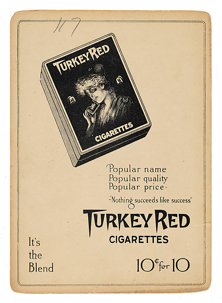 1911 T3 Turkey Red #117 Wildfire Schulte - Advertising Back