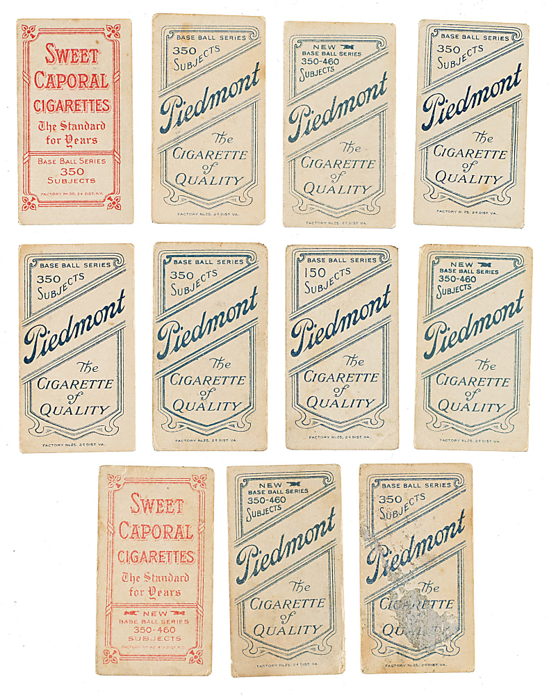 1909-1911 T206 White Border Collection (15)