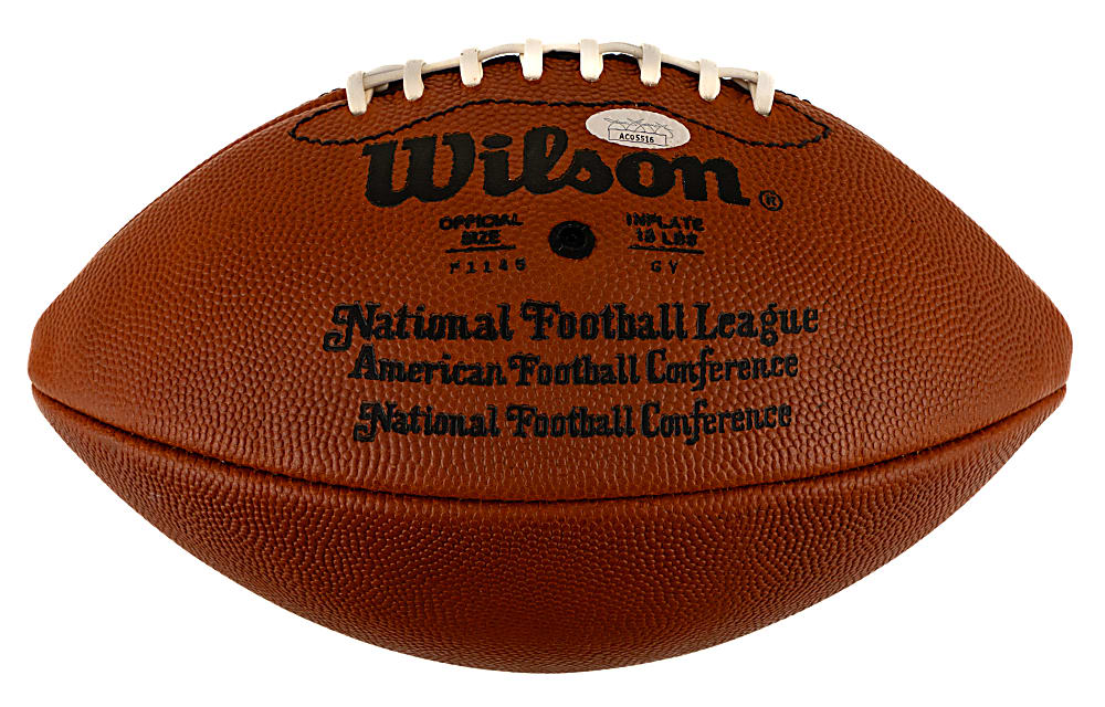 Joe Namath Signed Football with "x12" Inscription