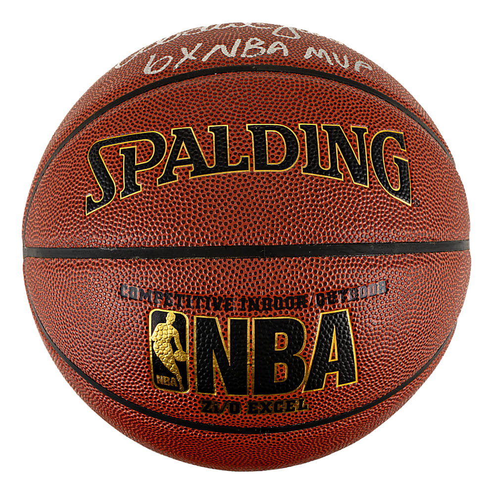 Kareem Abdul-Jabbar Signed Basketball with "6x NBA MVP" Inscription - JSA