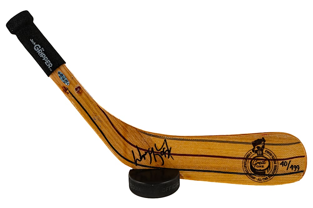 Wayne Gretzky Signed Limited-Edition Stick Blade - Upper Deck and JSA