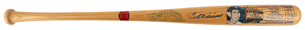 Ted Williams Signed Cooperstown Bat - JSA