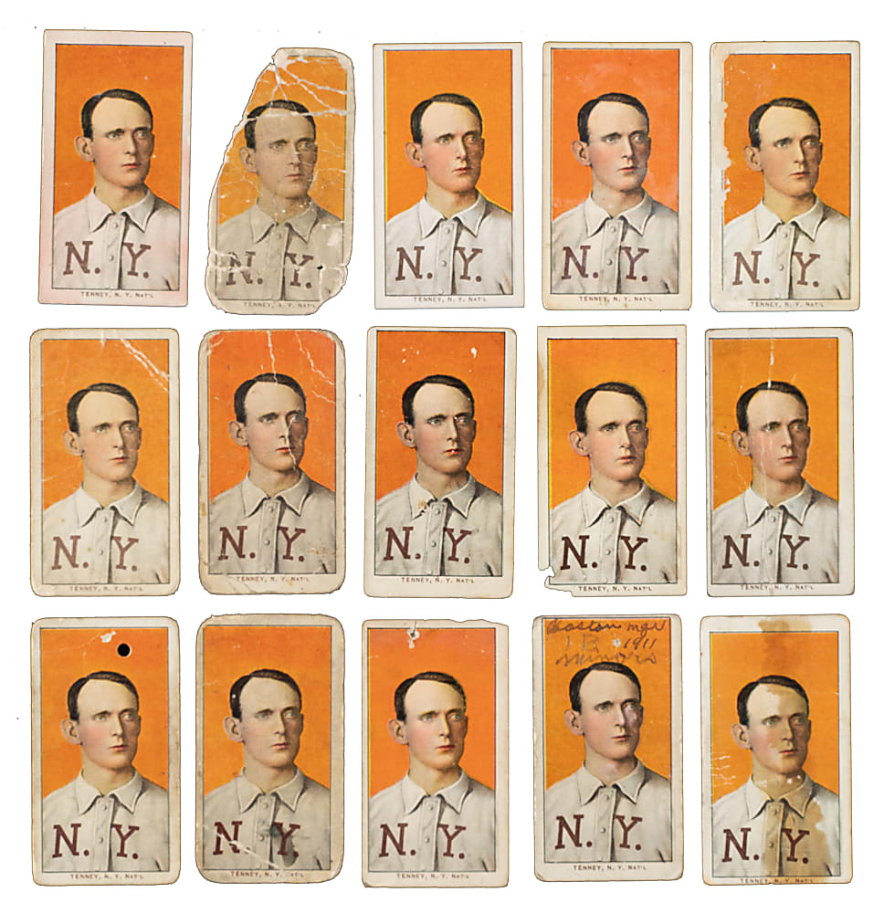 1909-1911 T206 White Border Fred Tenney Collection (15)