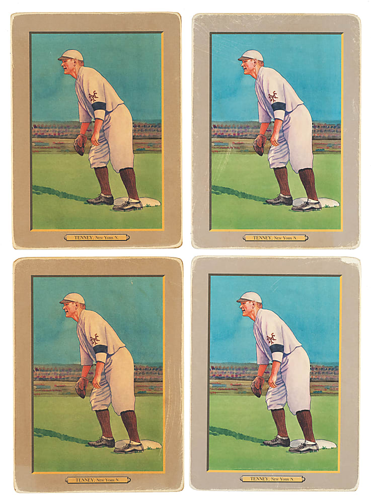 Helmar Brewing Co. Imperial Cabinet and 2021 Historic Autographs Original Triple Folder Fred Tenney Collection (5)