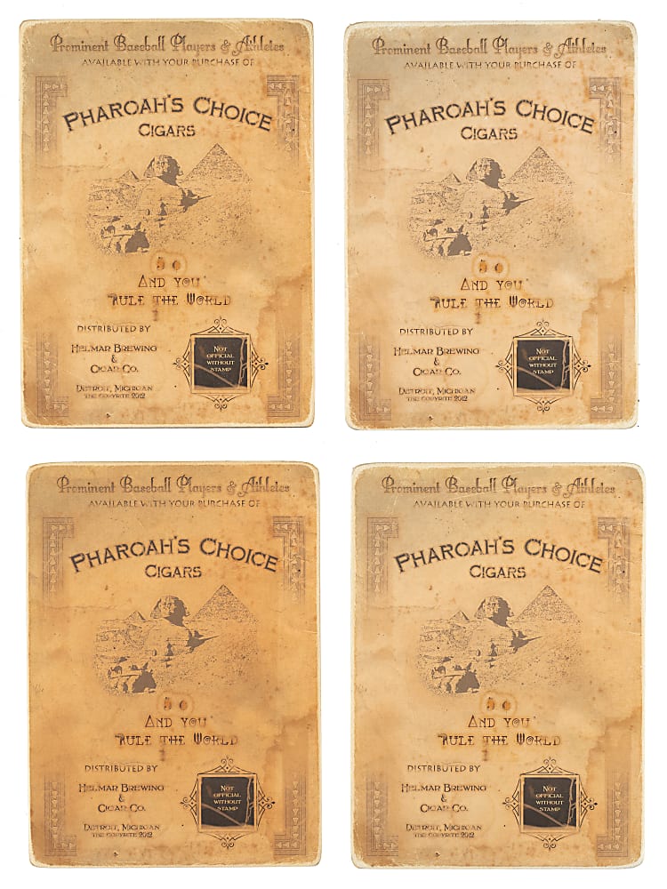 Helmar Brewing Co. Imperial Cabinet and 2021 Historic Autographs Original Triple Folder Fred Tenney Collection (5)