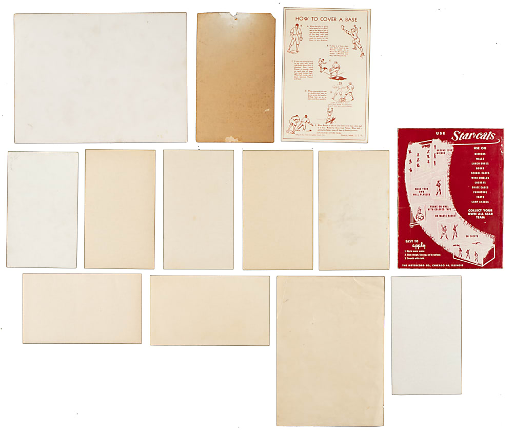 1911 to 1952 National Chicle, Goudey, and Star-Cal Decal Collection (13) Including Lefty Gomez, Ernie Lombardi, and Earl Averill