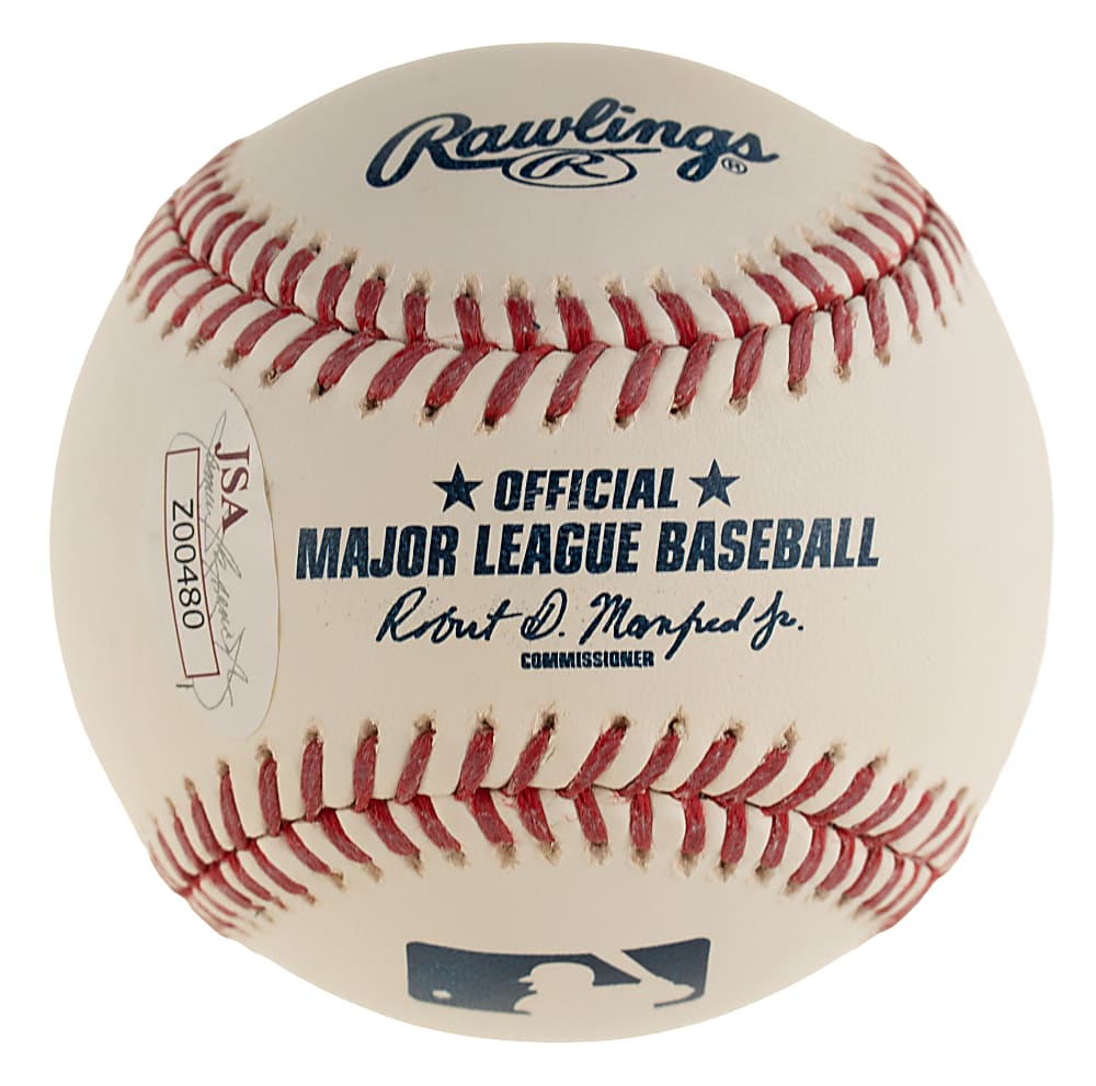Hank Aaron Single-Signed Baseball with Multiple Inscriptions - JSA