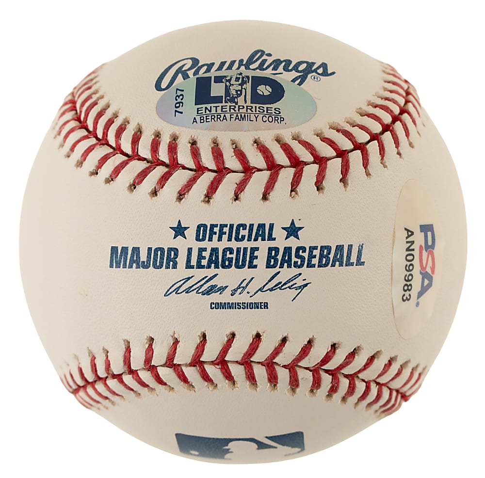 Yogi Berra Single-Signed Baseball with Multiple Inscriptions PSA/DNA MINT 9