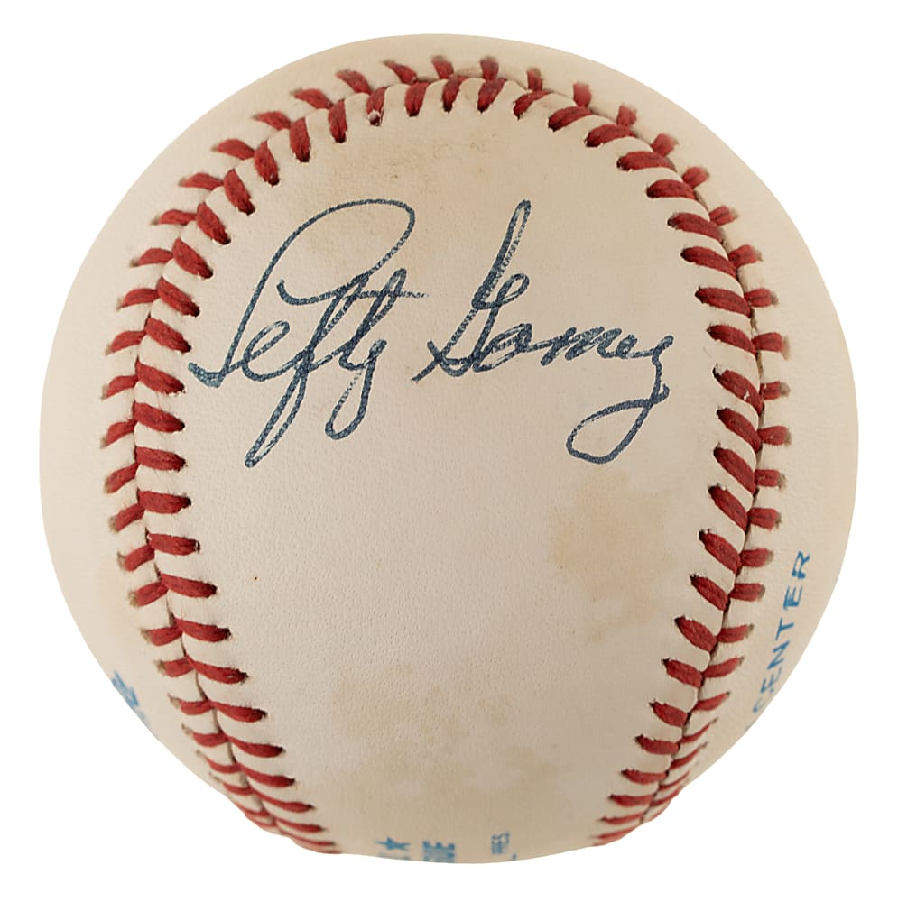 Lefty Gomez Single-Signed Baseball - JSA