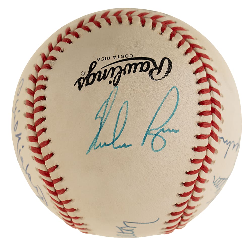 300 Win Club Multi-Signed Baseball with 8 Signatures - PSA/DNA