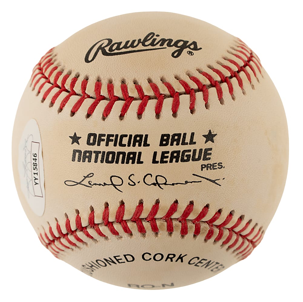 Warren Spahn Single-Signed Baseball with "HOF 73" and 363 Wins" Inscriptions - JSA