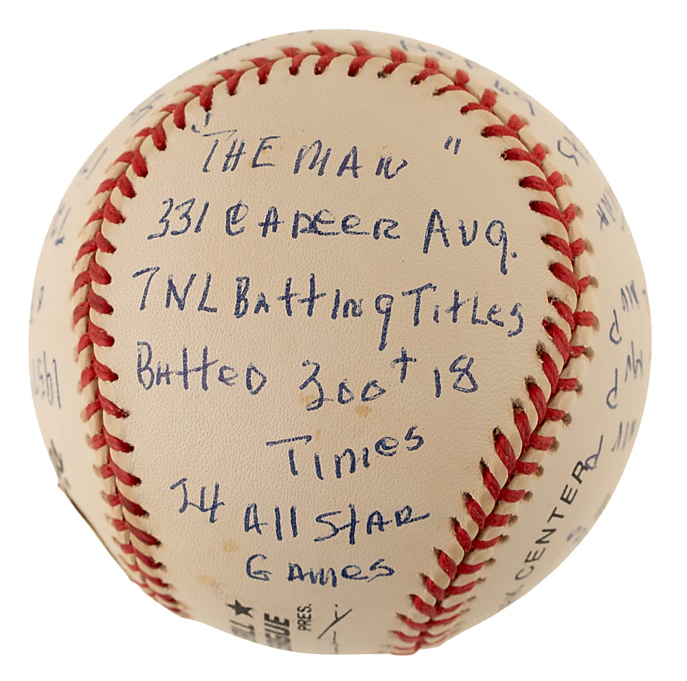Stan Musial Signed Limited-Edition Stat Baseball - Beckett