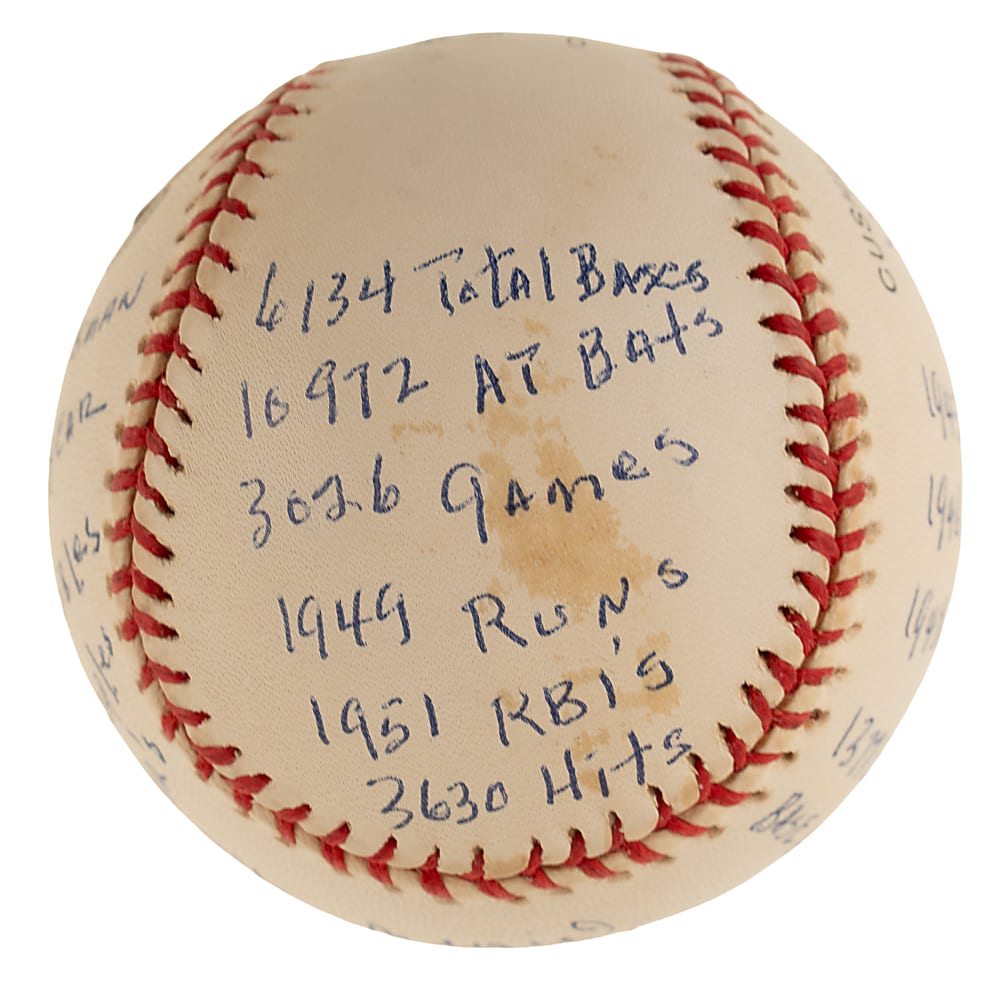 Stan Musial Signed Limited-Edition Stat Baseball - Beckett