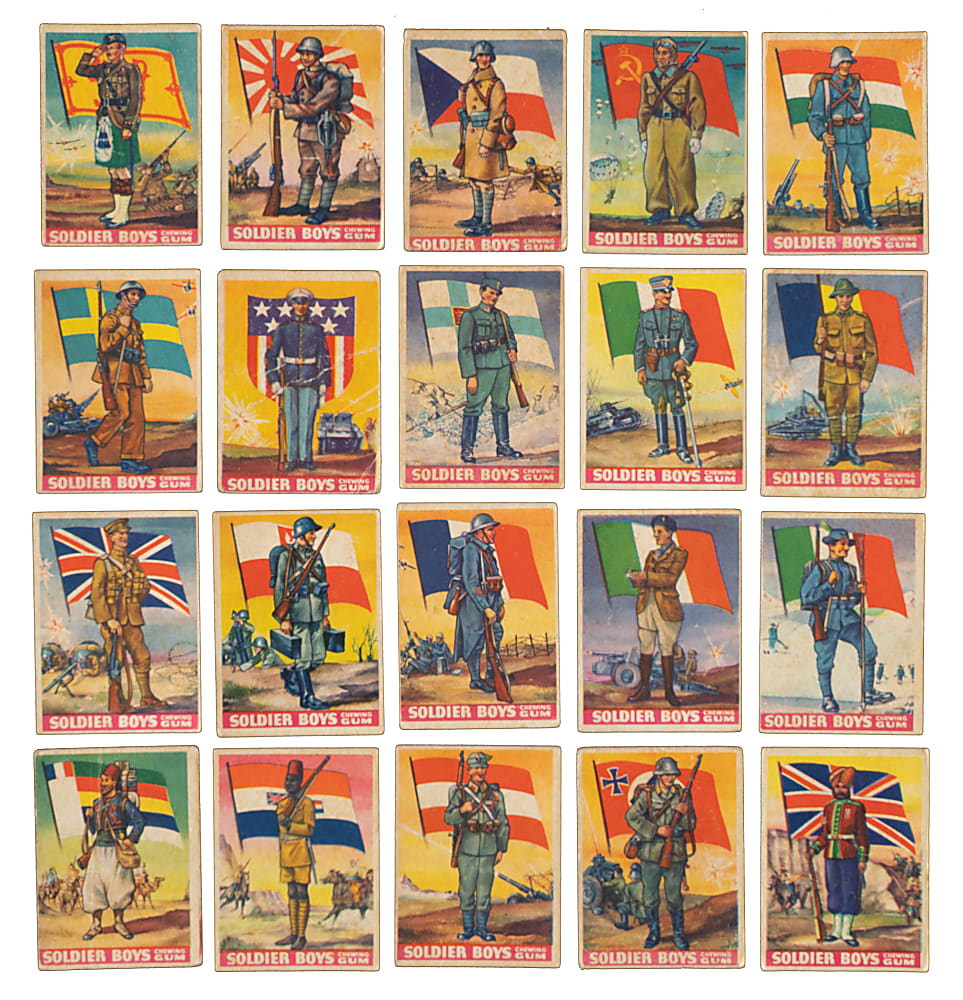 1933 R142 Goudey "Soldier Boys" Complete Set (24)