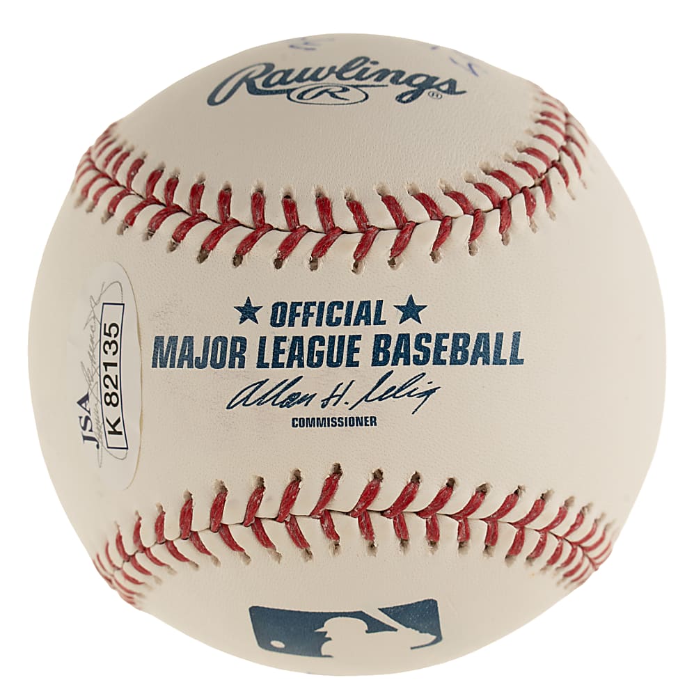 Wade Boggs Single-Signed Baseball with Multiple Inscriptions - JSA