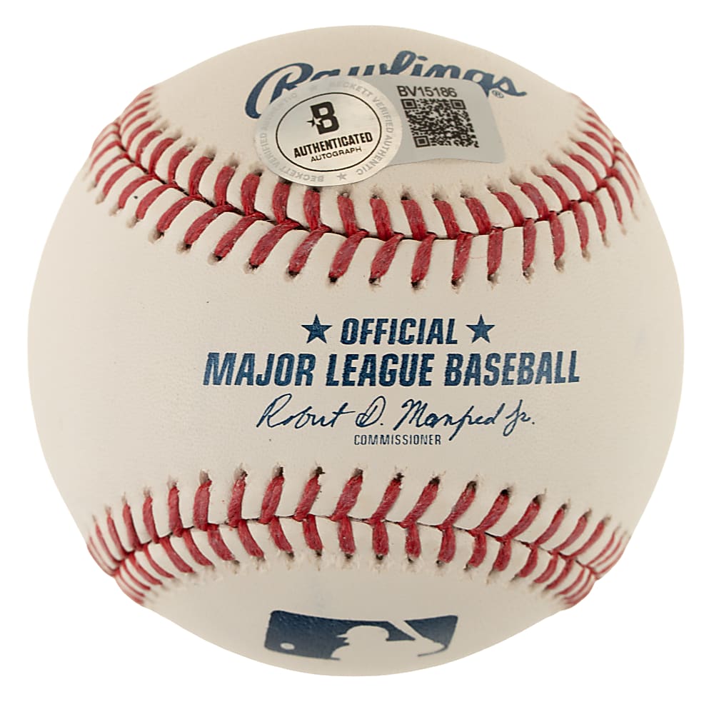 Greg Maddux Single-Signed Baseball with Multiple Inscriptions - Beckett