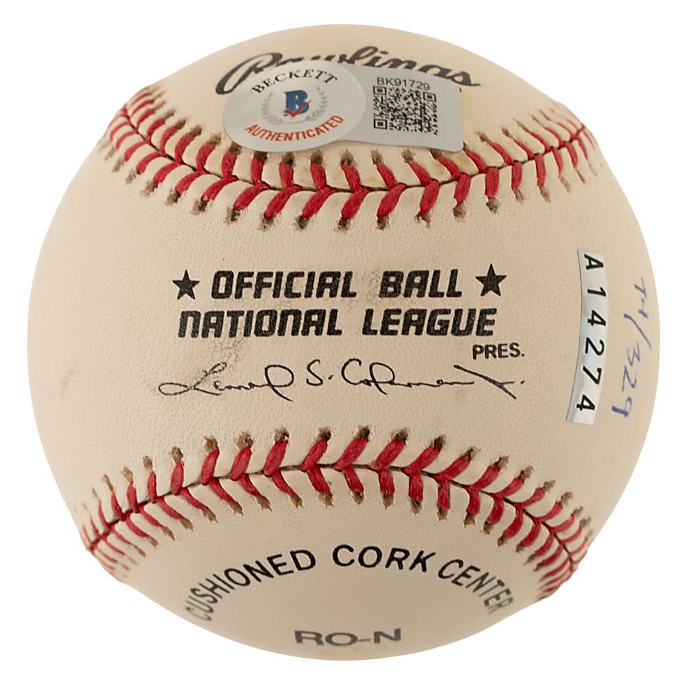Steve "Lefty" Carlton Single-Signed Limited-Edition Baseball with Multiple Inscriptions - Beckett