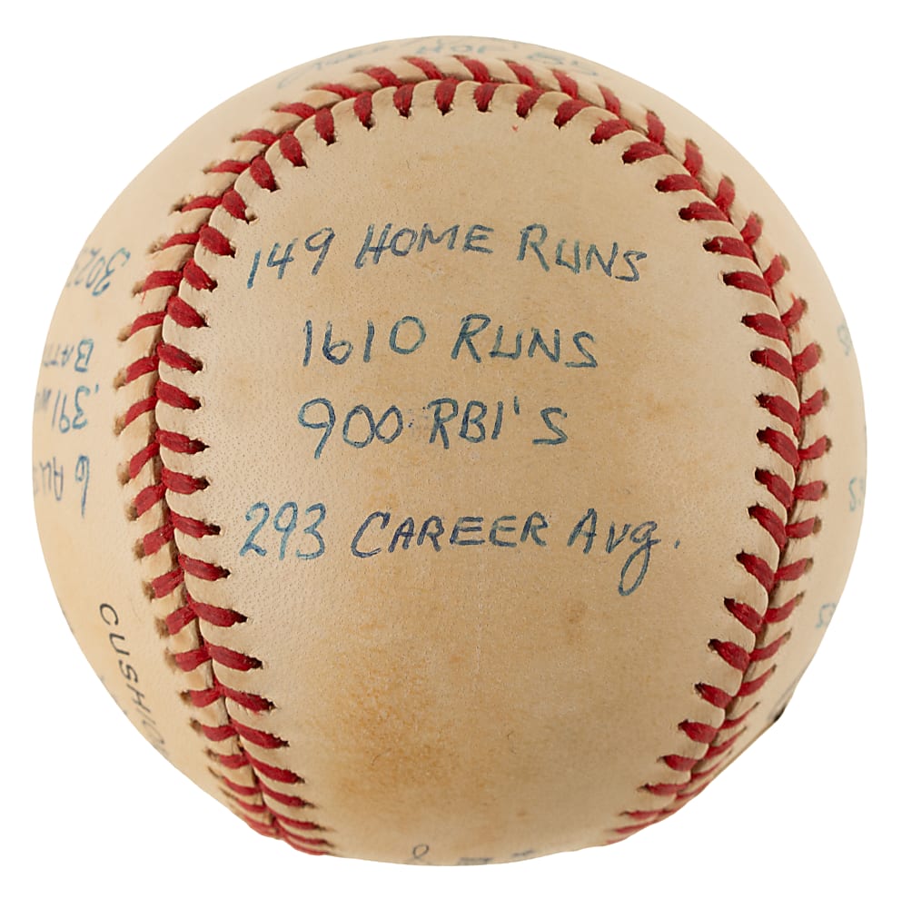 Lou Brock Single-Signed Limited-Edition Stat Baseball - JSA