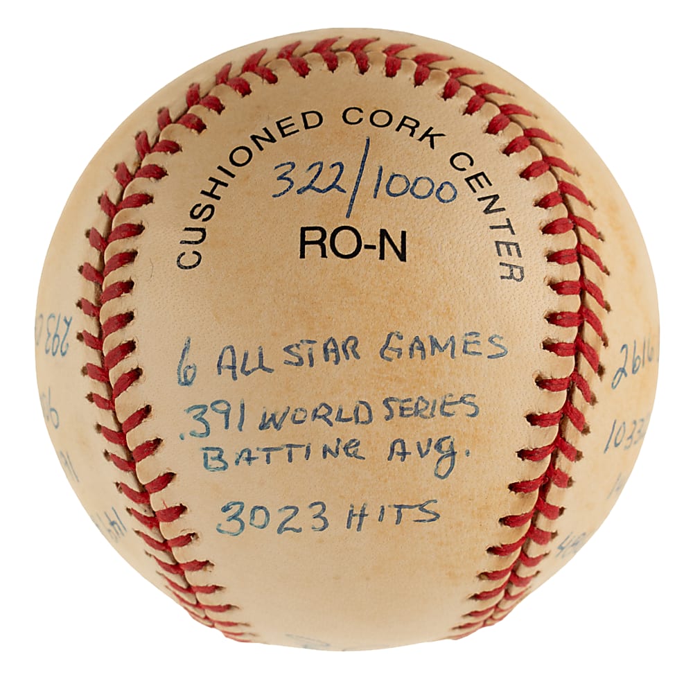 Lou Brock Single-Signed Limited-Edition Stat Baseball - JSA
