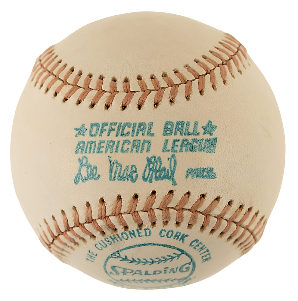 Joe DiMaggio Single-Signed Baseball - JSA