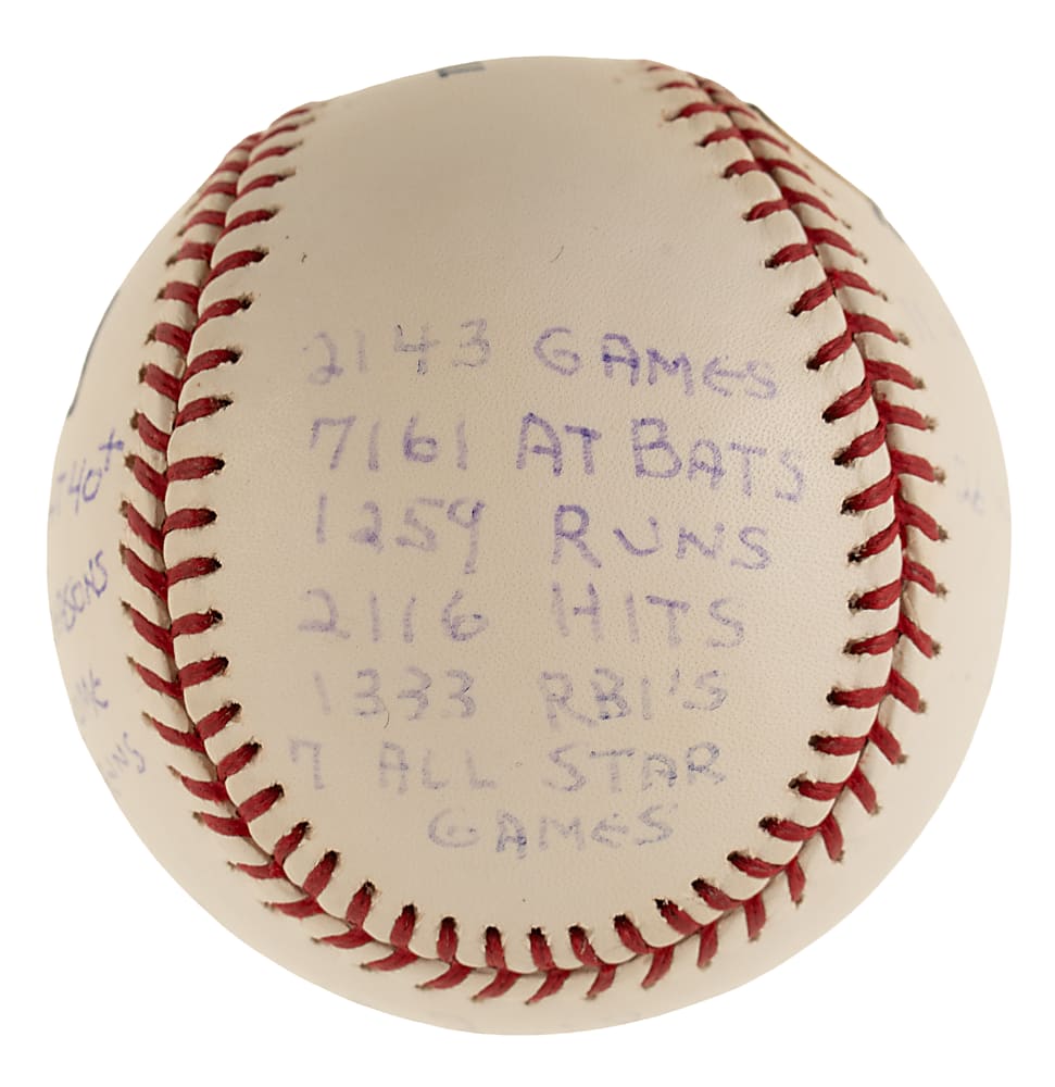 Duke Snider Single-Signed Limited-Edition Stat Baseball - JSA