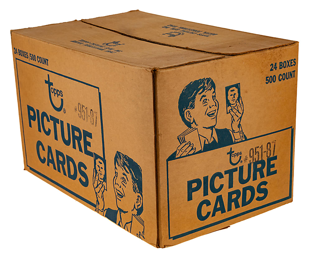 1987 Topps Factory-Sealed Unopened Vending Case (24 Boxes) - Barry Bonds Rookie Year
