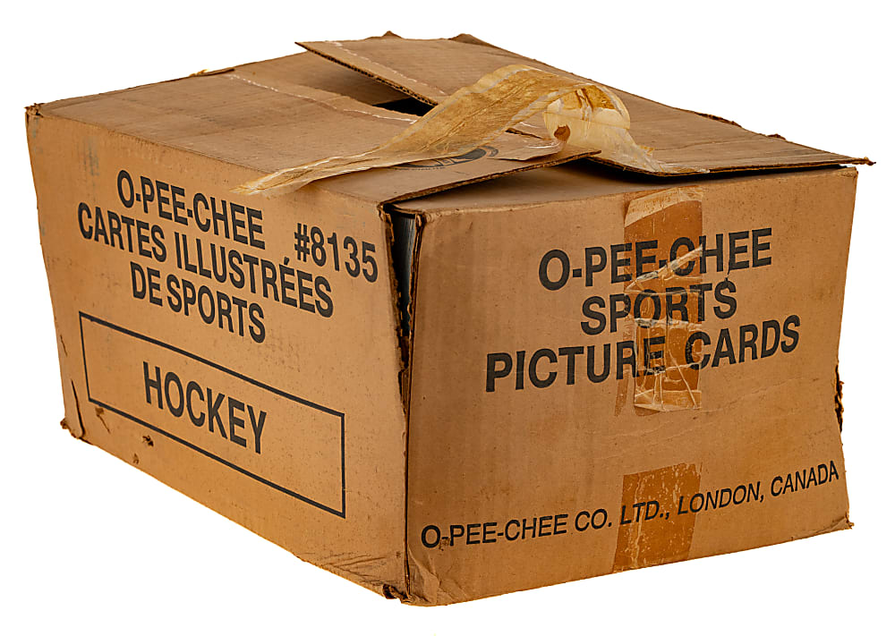 1989-1990 O-Pee-Chee Hockey Original Vending Cut Card Case