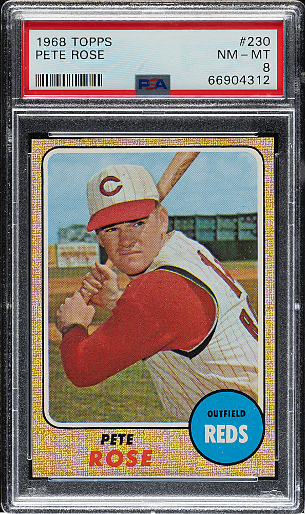 1968 Topps #230 Pete Rose PSA NM-MT 8