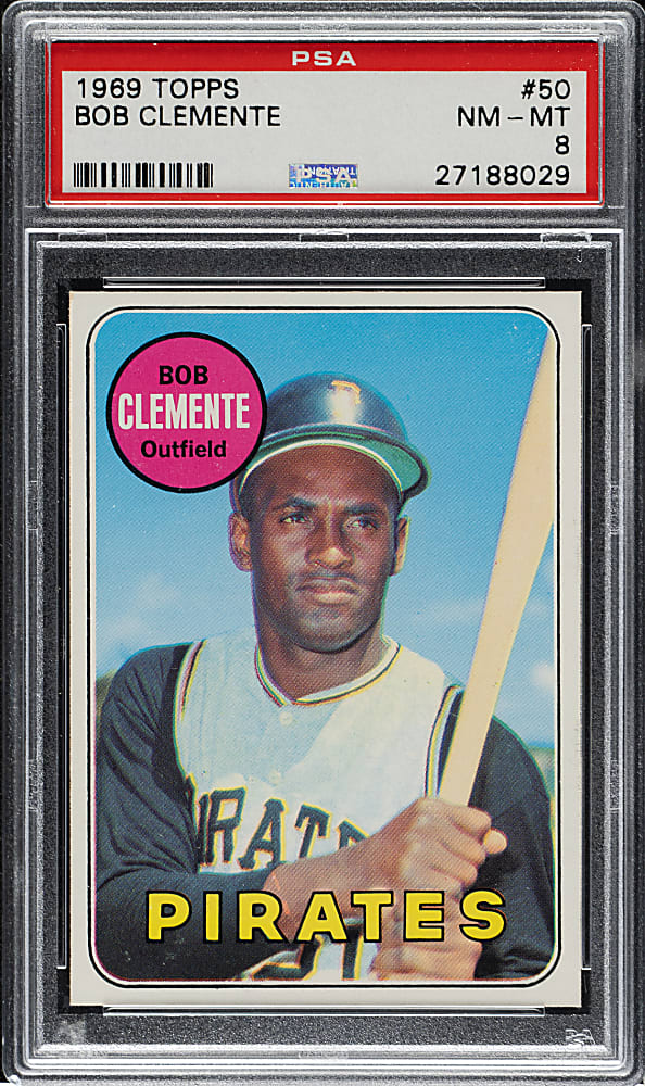 1969 Topps #50 Roberto Clemente PSA NM-MT 8
