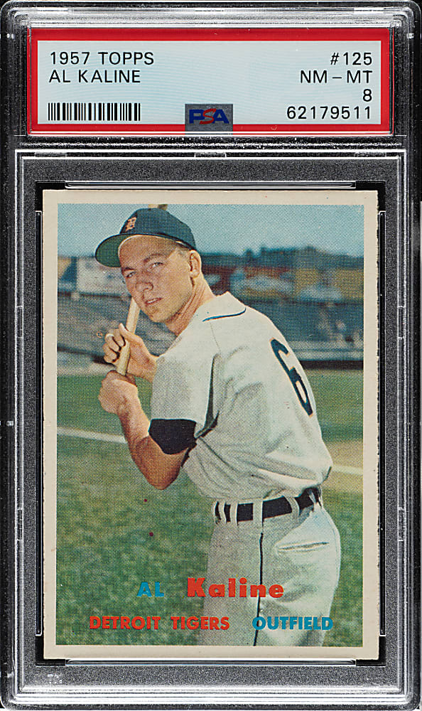 1957 Topps #125 Al Kaline PSA NM-MT 8