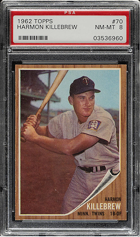1962 Topps #70 Harmon Killebrew PSA NM-MT 8