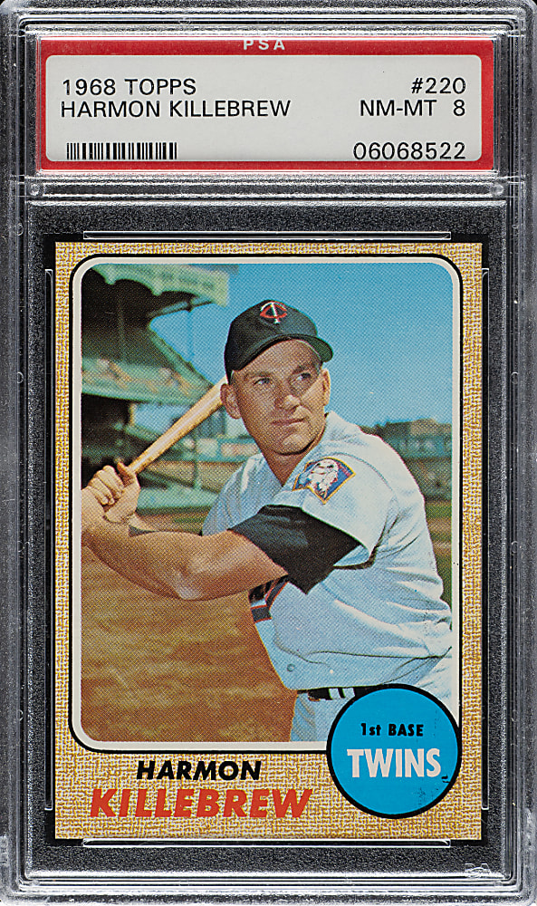 1968 Topps #220 Harmon Killebrew PSA NM-MT 8